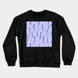 Pattern with lavender flowers Crewneck Sweatshirt